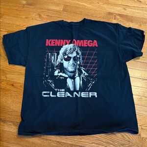 Black Kenny Omega 'The Cleaner' Wrestling Graphic Tee